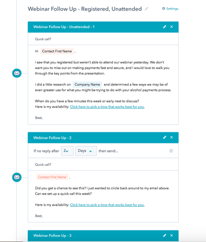 Webinar Follow Up Sequence | Accountability Throughout The Funnel: A Sales Enablement Success Story